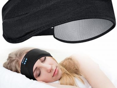 Take 20% off these adjustable headband headphones for sleeping, exercise  and more - Good Morning America