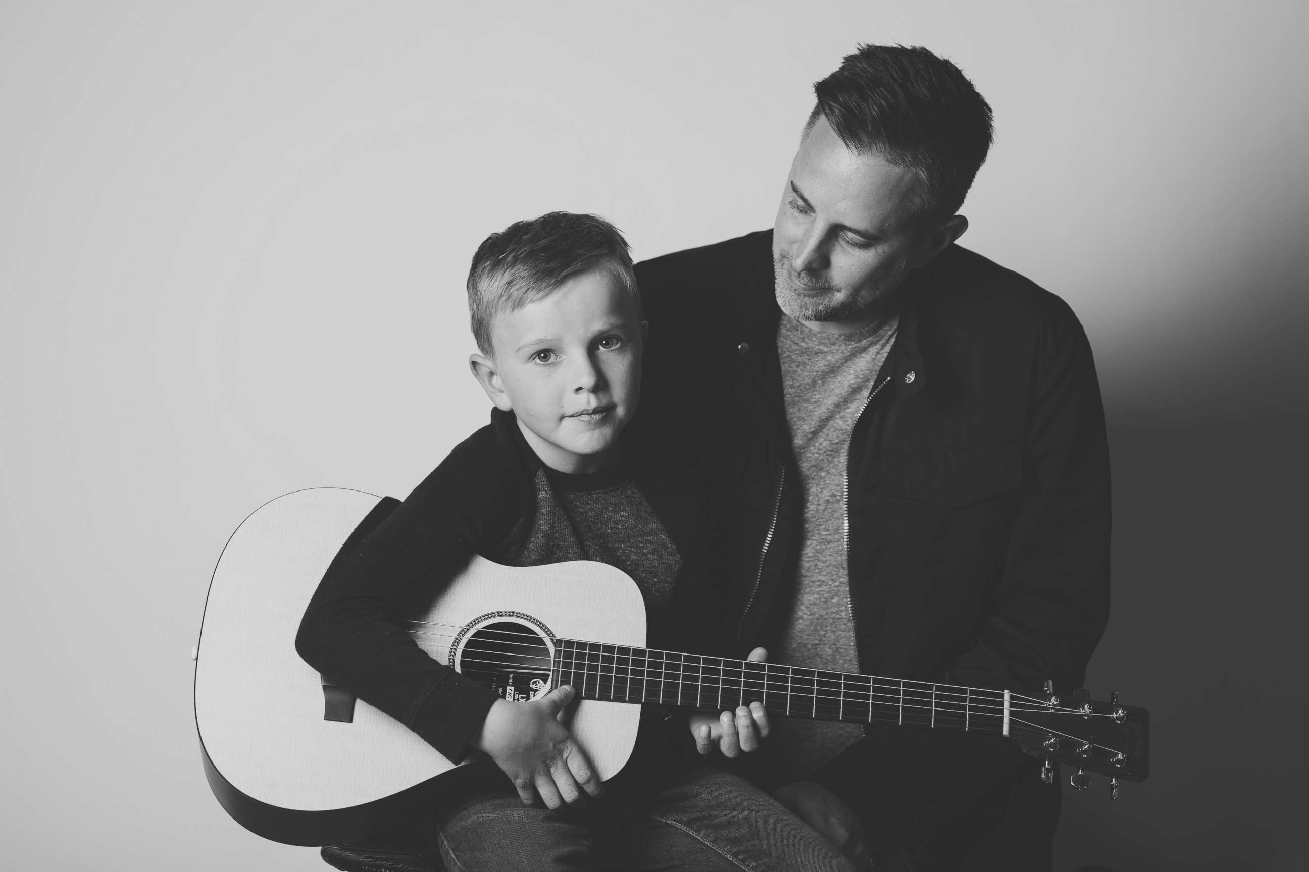 PHOTO: Bowen Hammitt with his father, Matthew Hammitt. 
