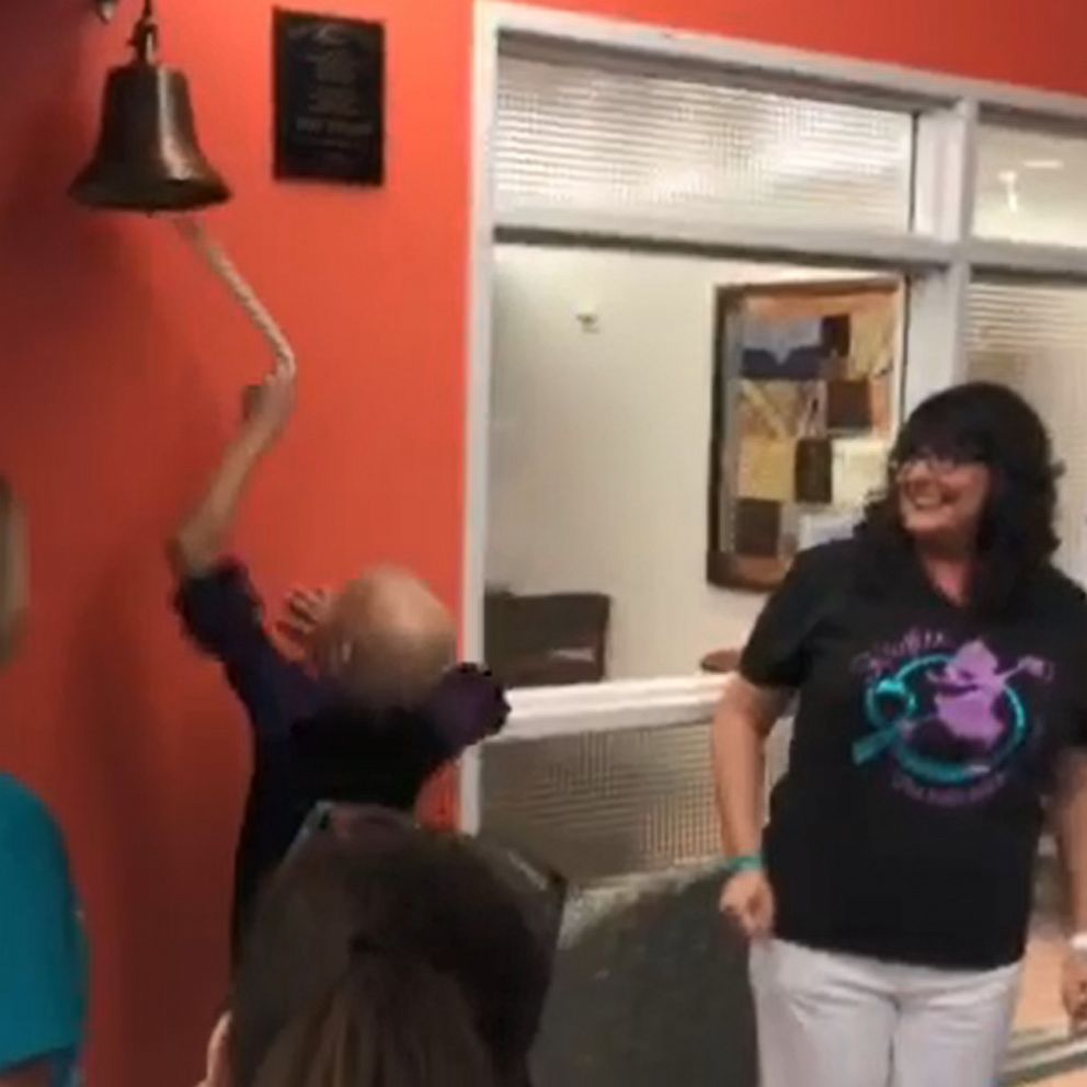 VIDEO: 9-year-old rings bell after beating stage III ovarian cancer