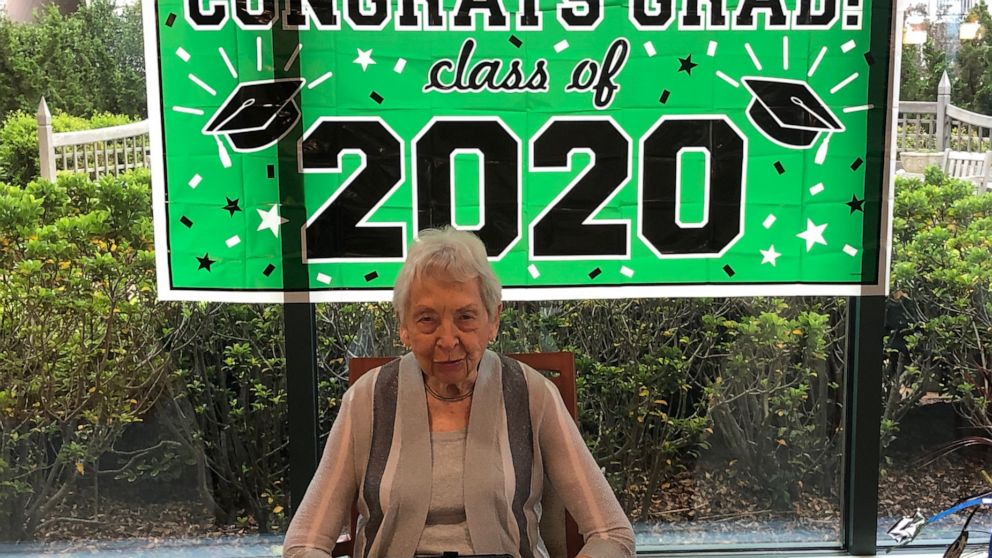 PHOTO: Neola Waller, 91, and other seniors who live at Westminster Canterbury on Chesapeake Bay Retirement Community have been connecting students at Frank W. Cox High School in Virginia Beach, Virginia.