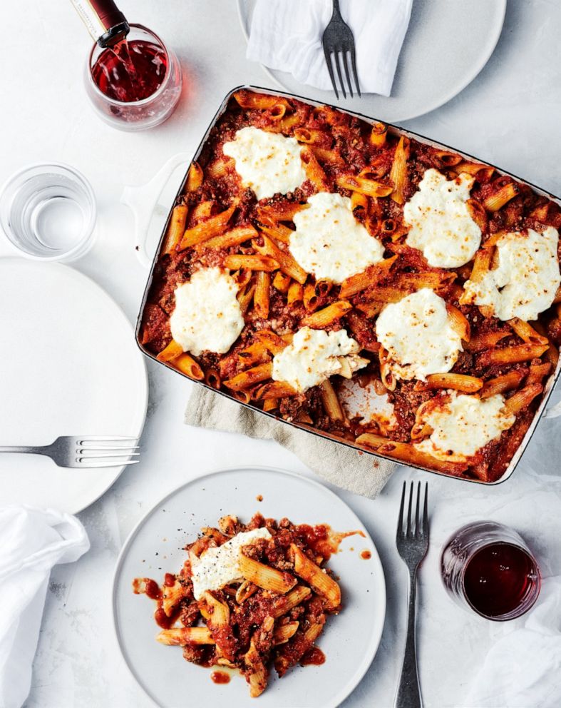 PHOTO: A rustic lamb pasta bake from Ayesa Curry's new cookbook "The Full Plate."