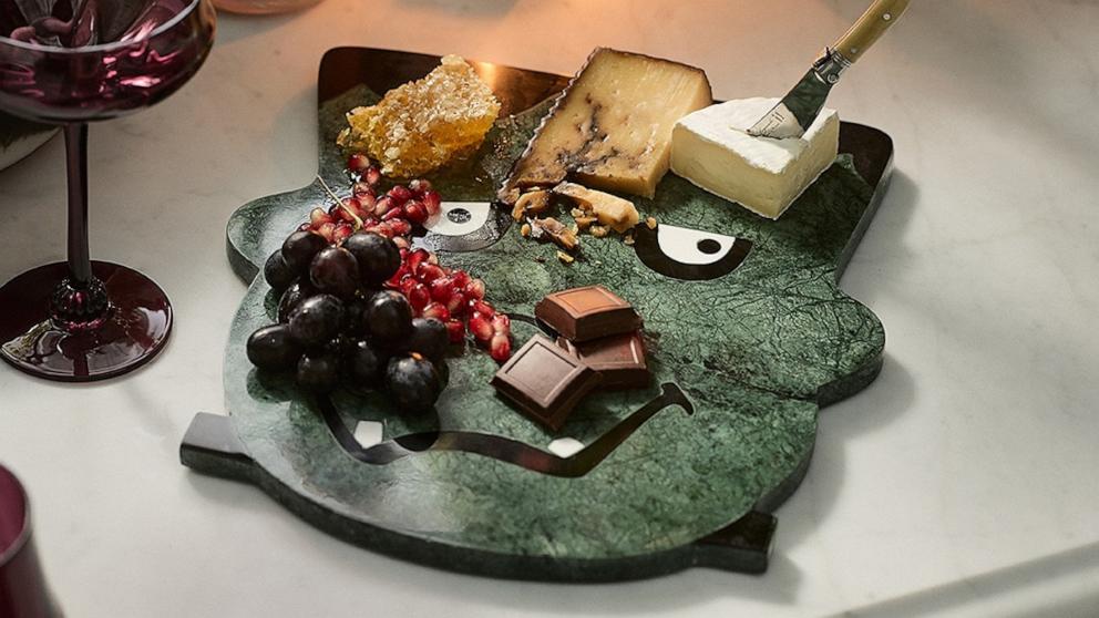 PHOTO: Halloween Marble Cheese Board