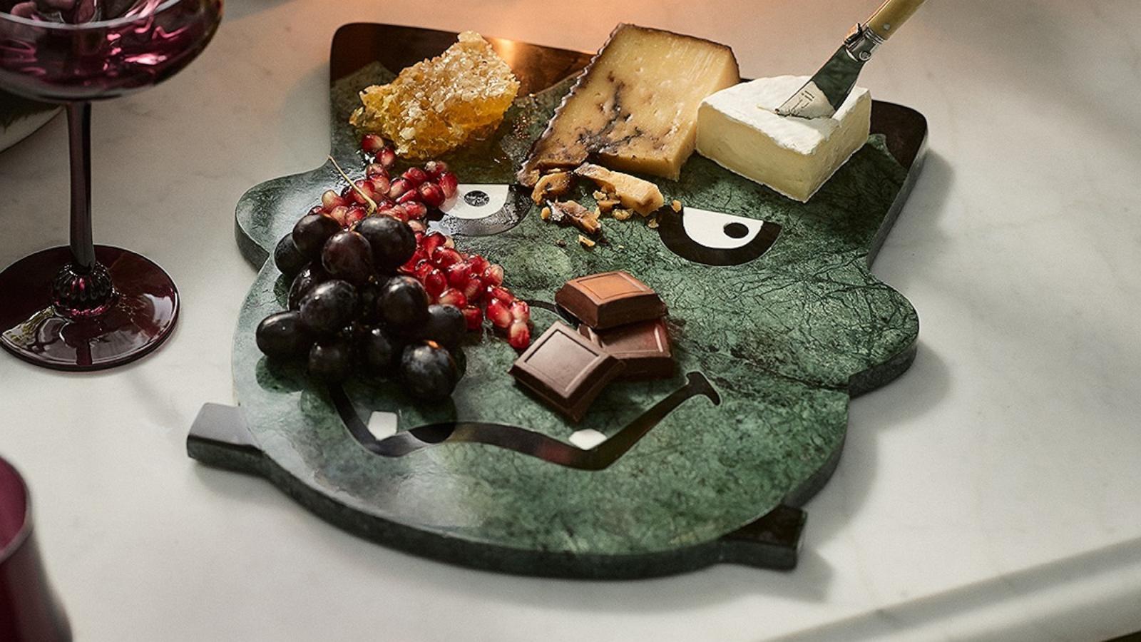 PHOTO: Halloween Marble Cheese Board