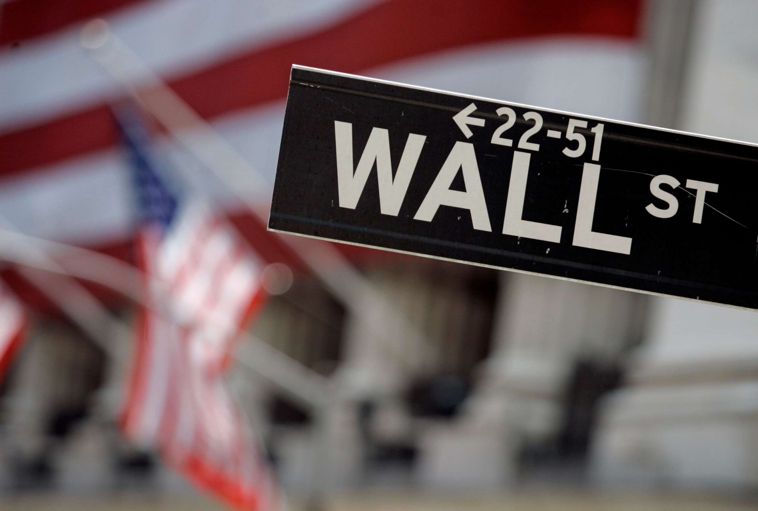 PHOTO: Wall Street sign near the New York Stock Exchange, May 11, 2007. 