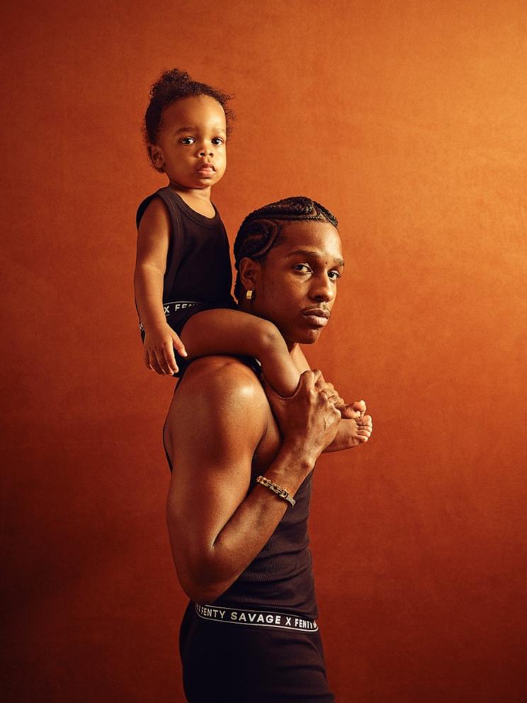 PHOTO: A$AP Rocky and son RZA appear in this image for a new Savage X Fenty campaign.