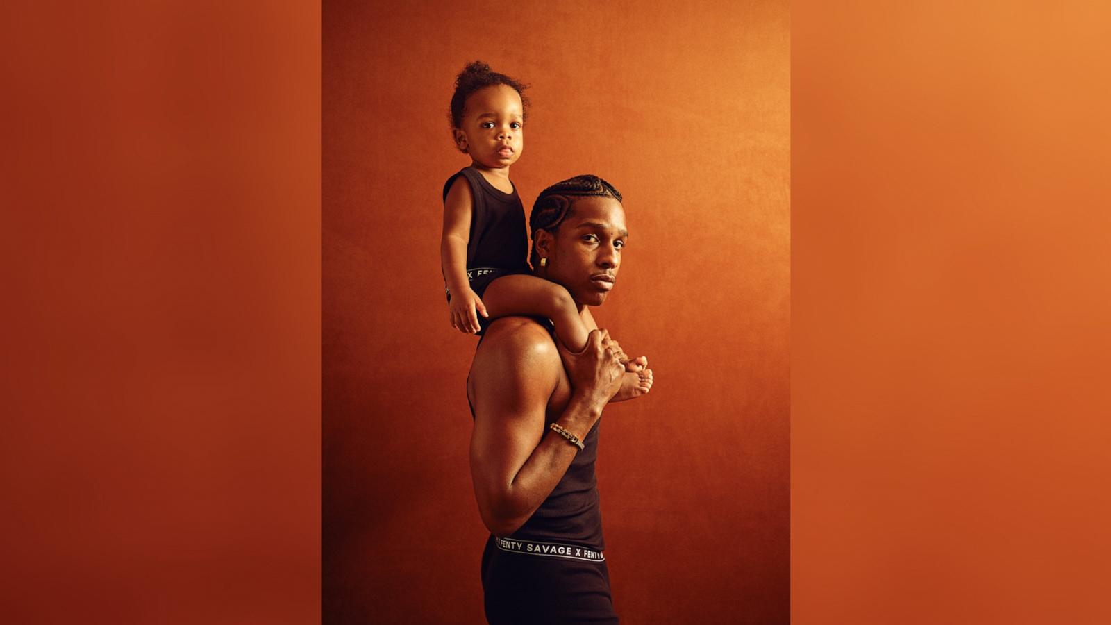 PHOTO: A$AP Rocky and son RZA appear in this image for a new Savage X Fenty campaign.