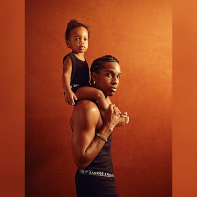 PHOTO: A$AP Rocky and son RZA appear in this image for a new Savage X Fenty campaign.
