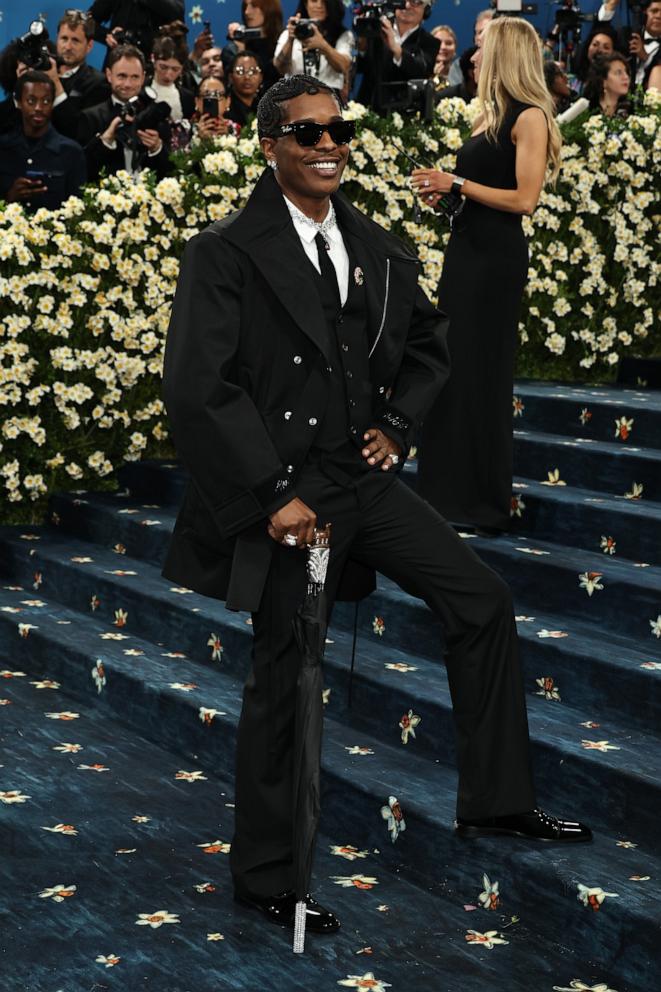 Met Gala Co-Chair, A$AP Rocky attends the 2025 Met Gala Celebrating "Superfine: Tailoring Black Style" on May 05, 2025 in New York City.