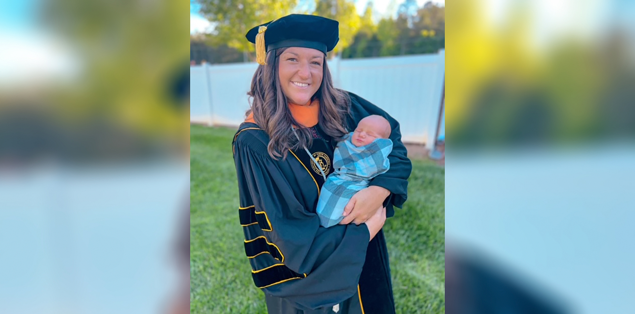 PHOTO: Abby Bailiff, of North Carolina, gave birth and graduated with a doctorate in nursing all within the span of 24 hours.