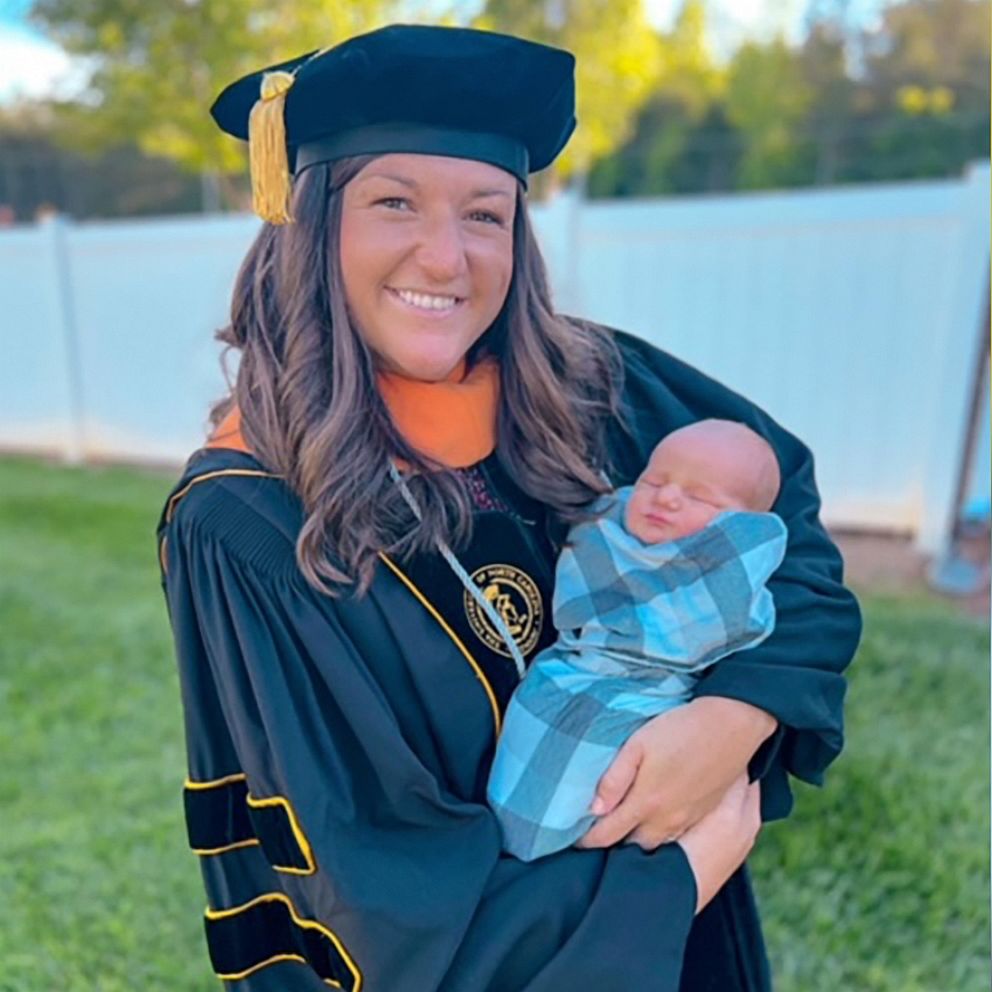 VIDEO: Mom gives birth, walks in graduation less than 24 hours later