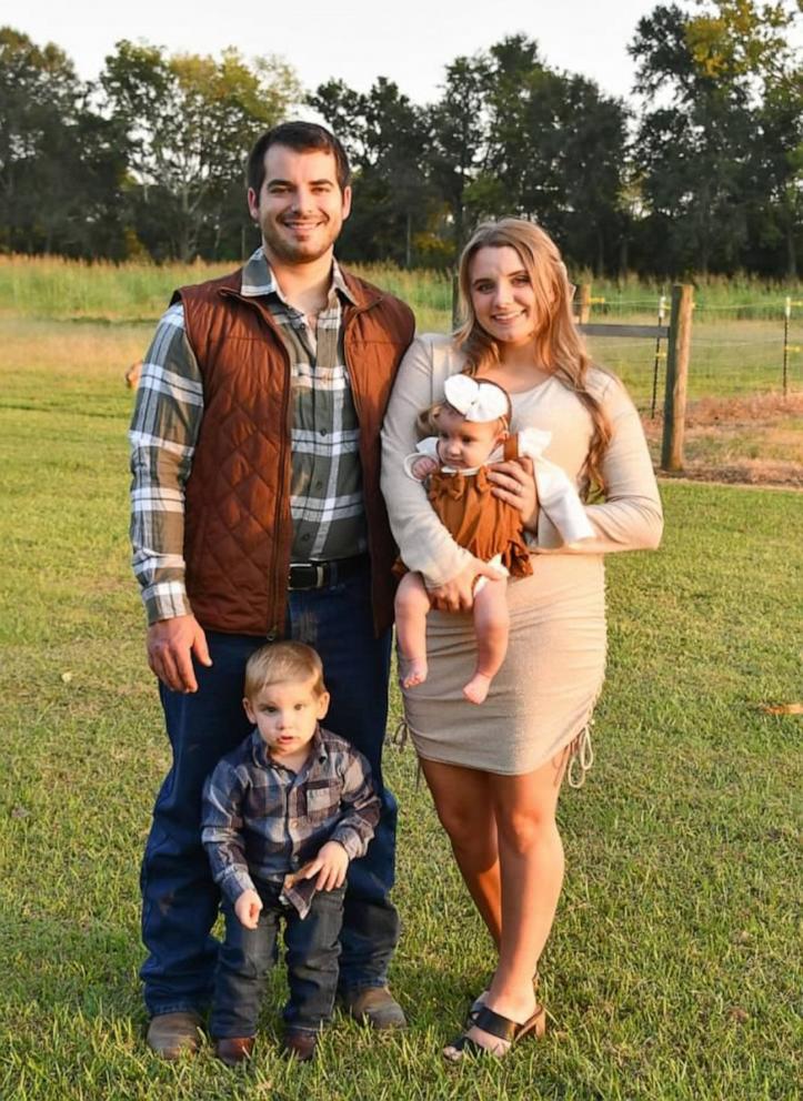 PHOTO: Kristin and Jacob Tyler are pictured with their daughter Adalida and son William.