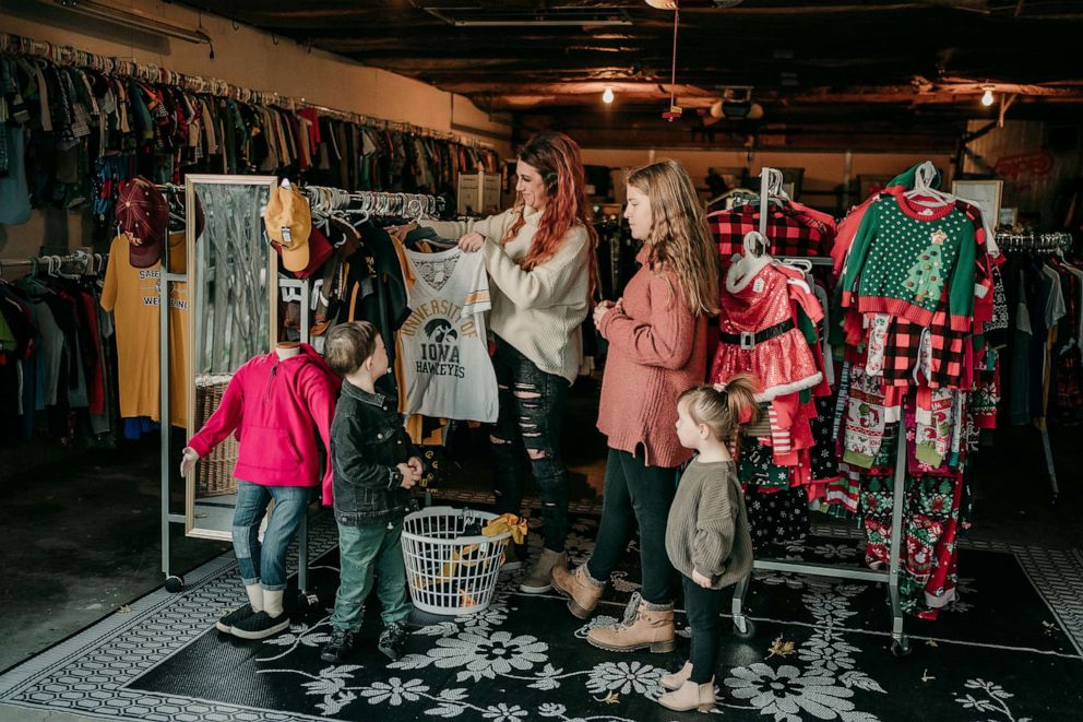 PHOTO: Brittany Berrie, of Davenport, Iowa, opened The Adopted Closet to help cover the costs of adoption for families.