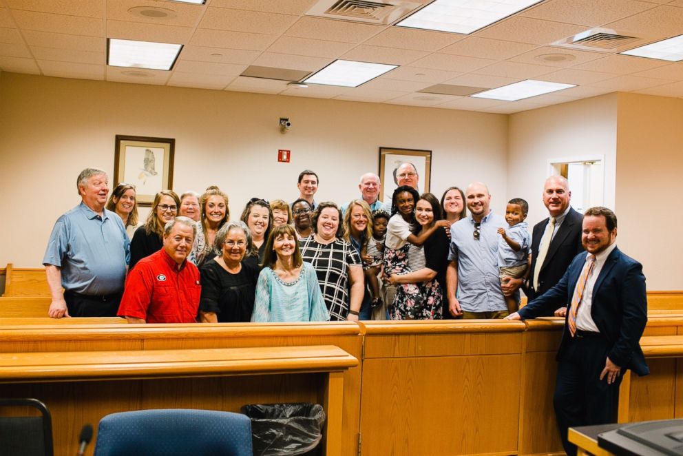 PHOTO: Adoption day for the Zezulka family.