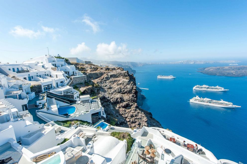 PHOTO: View from Aeolos Studios & Suites in Santorini