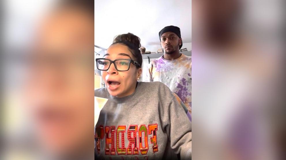 PHOTO: Afrika Owes shared a TikTok video of her reaction after learning she passed the New York bar exam in April.