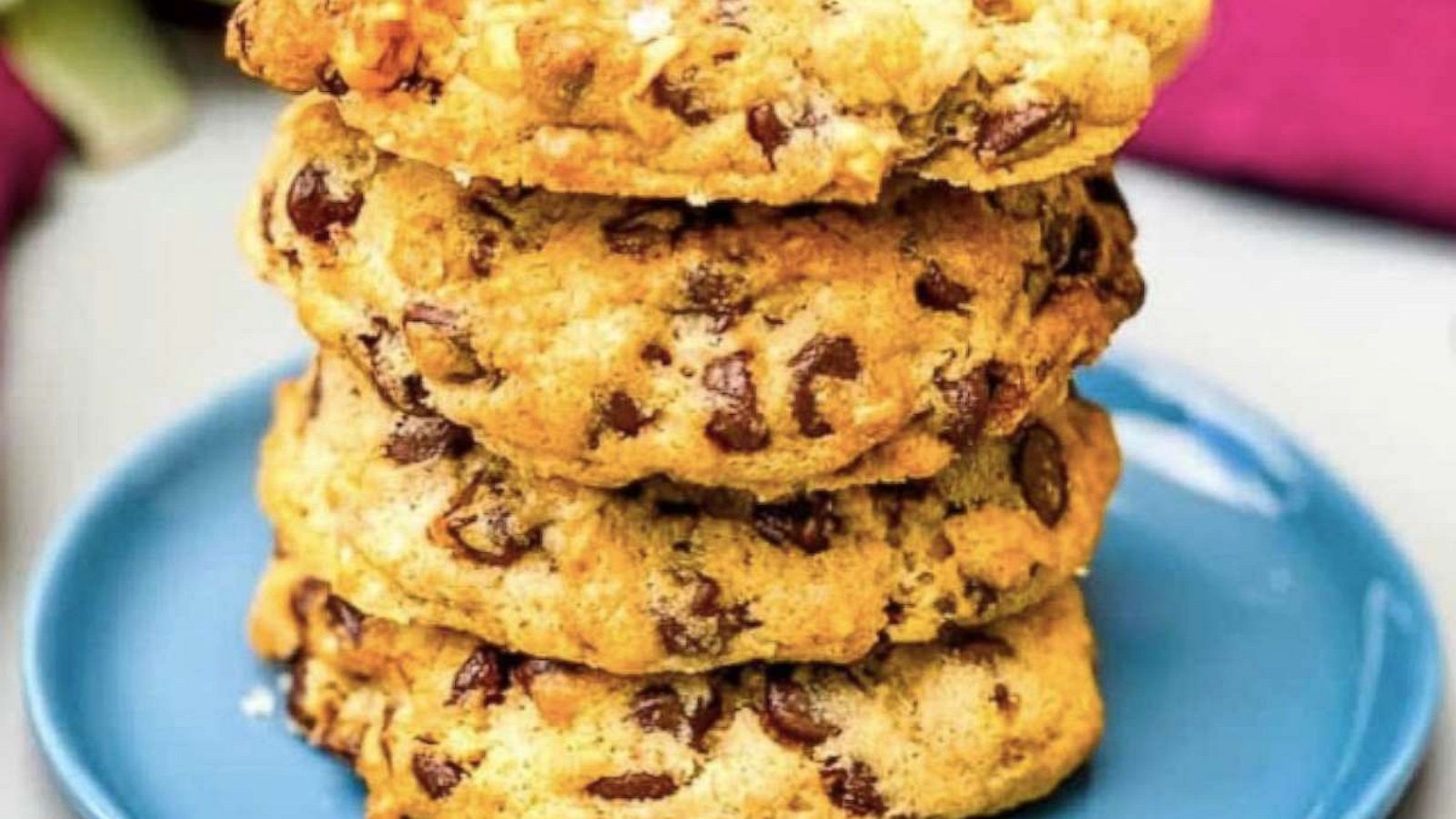 PHOTO: Air Fryer Chocolate Chip Cookies recipe from Stay Snatched healthy food blog.