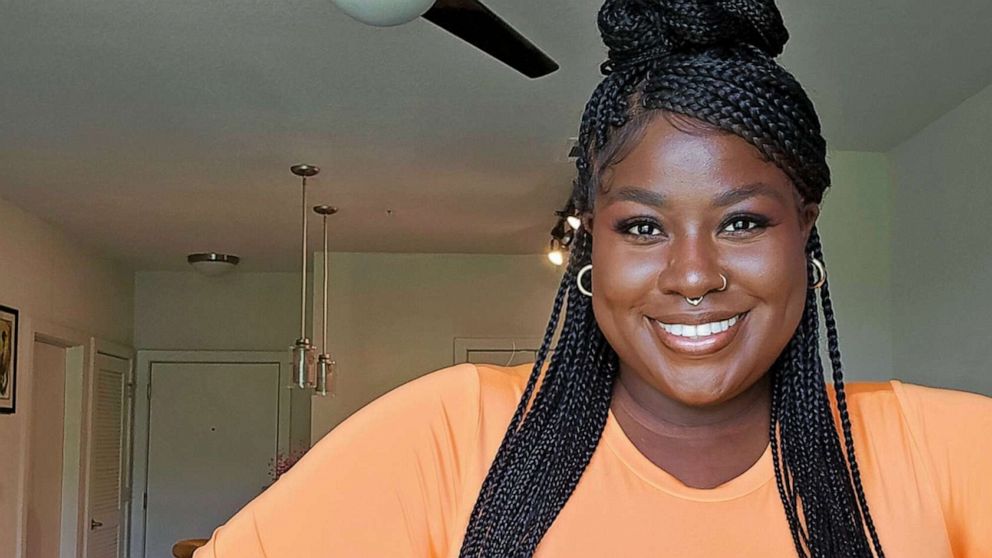 PHOTO: Denise: Denise Aiyedatiwa, 33, is pictured inside her new apartment in Georgia.