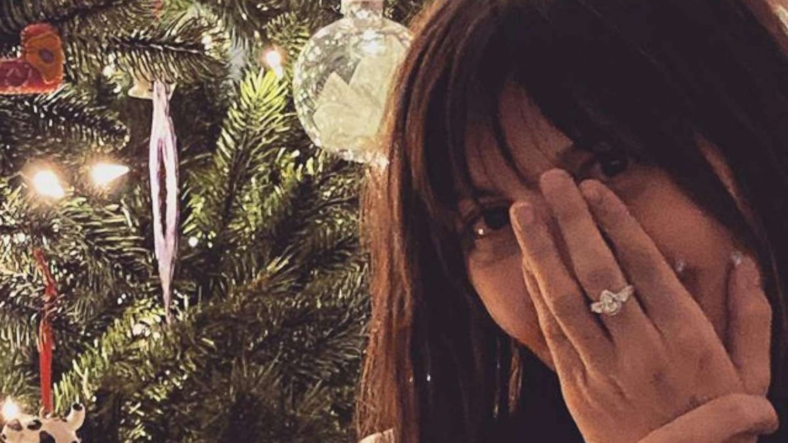 PHOTO: A photo posted to Aja Volkman's Instagram account on Dec. 25, 2019, shows her posing for a picture while wearing an engagement ring.