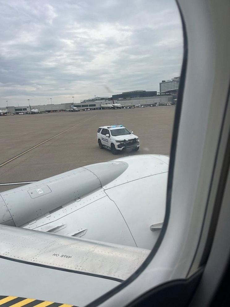 PHOTO: An Alaska Airlines jet taking off in Nashville braked to a rapid stop on the runway to avoid a possible collision Thursday with a Southwest Airlines plane, and federal agencies are investigating the incident, Sept. 12, 2024.