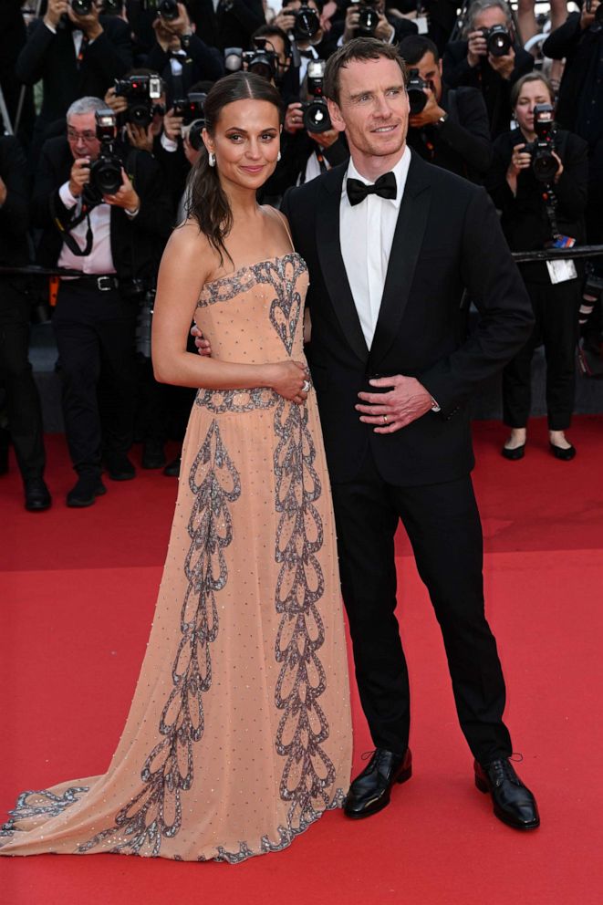 PHOTO: Alicia Vikander and Michael Fassbender attending the "Firebrand" premiere, during the 76th Cannes Film Festival, May 21, 2023, in Cannes, France.