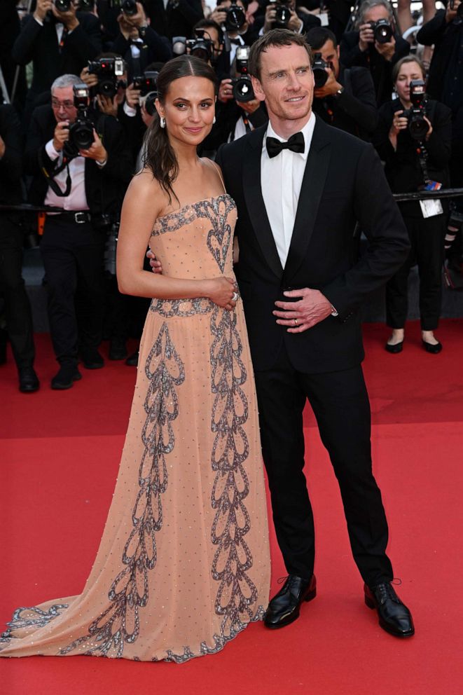 Alicia Vikander and Michael Fassbender Walk Red Carpet at Cannes