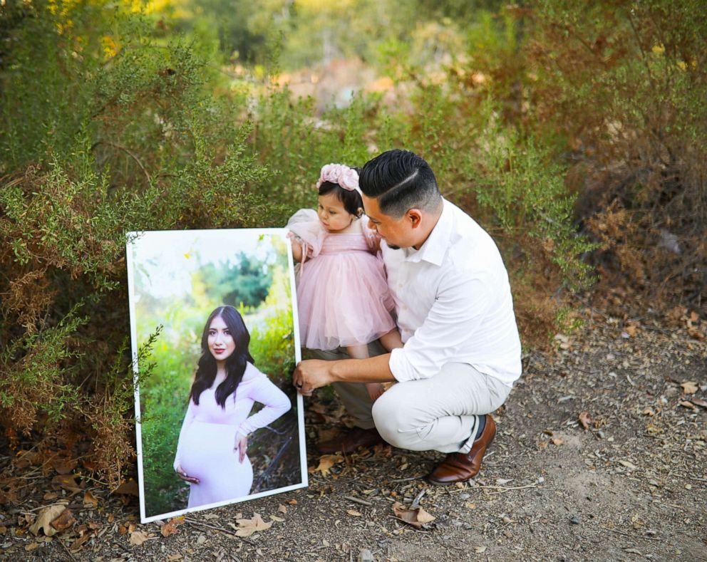 PHOTO: James Alvarez holds his daughter, Adalyn.