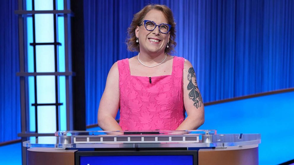 PHOTO: Amy Schneider competing in the Jeopardy! Tournament of Champions.
