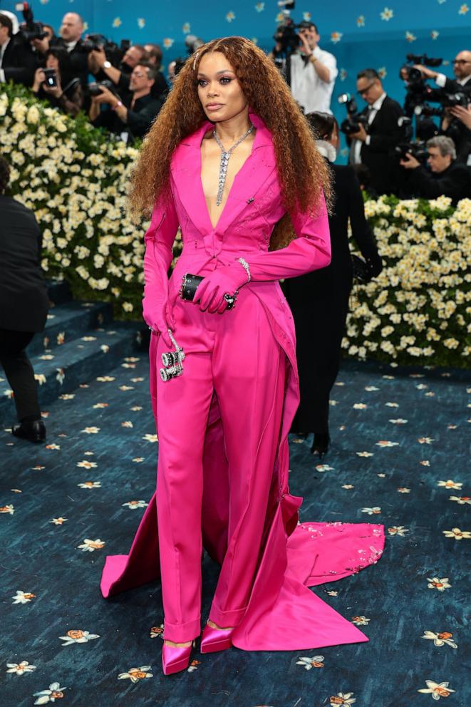 Andra Day attends the 2025 Met Gala Celebrating "Superfine: Tailoring Black Style" on May 05, 2025 in New York City.