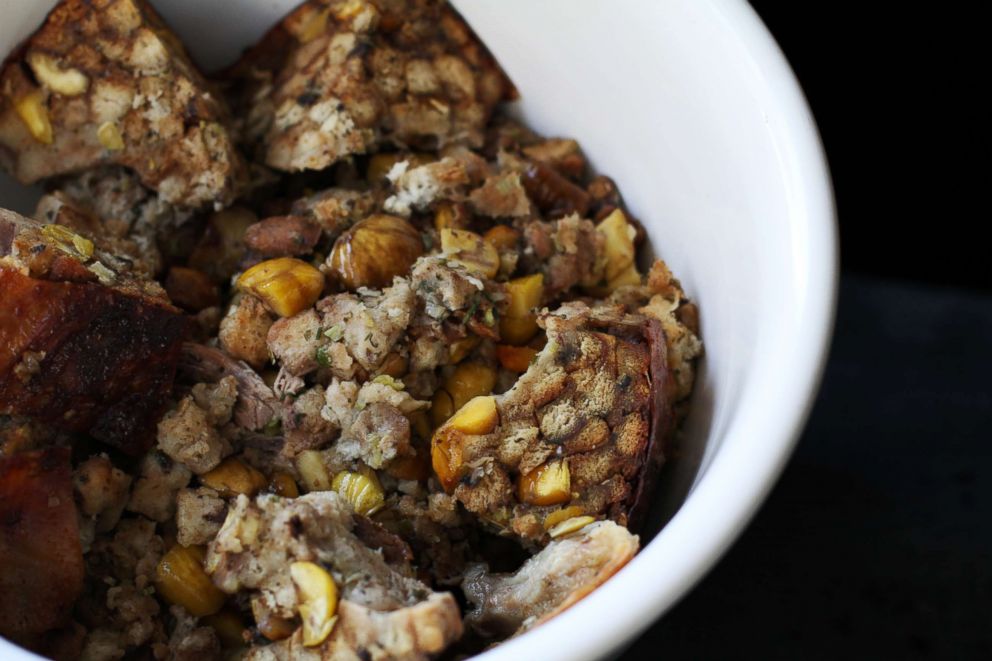 PHOTO: Chestnut stuffing from Andrew Zimmern.