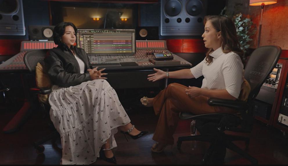 PHOTO: Mexican American singer Angela Aguilar spoke with ABC News' Mireya Villarreal in an exclusive interview.