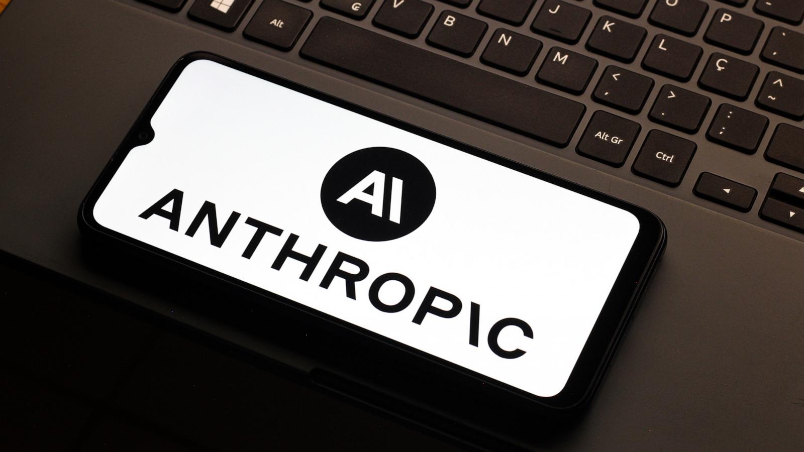 In this photo illustration, the Anthropic AI logo is seen displayed on a smartphone screen.