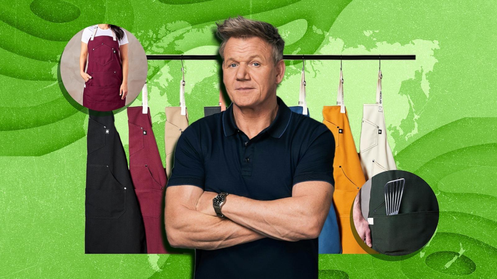 PHOTO: Gordon Ramsay spoke to “Good Morning America” about the new HexClad Eco Modern Apron, made from repurposed plastic water bottles.