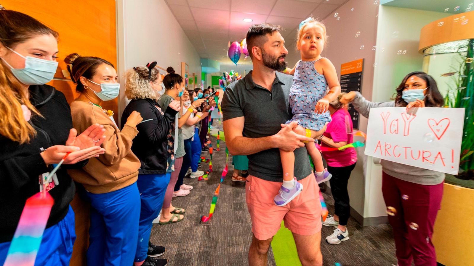 PHOTO: Arctura, 4, was discharged from Texas Children’s Hospital on April 18, after receiving a new donor heart.