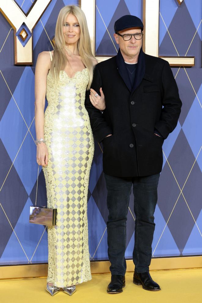 PHOTO: Claudia Schiffer and Matthew Vaughn attend the World Premiere of "Argylle" at the Odeon Luxe Leicester Square, Jan. 24, 2024, in London.