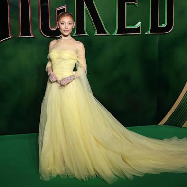 PHOTO: Ariana Grande attends the "Wicked: Part One" European Premiere at The Royal Festival Hall on Nov. 18, 2024 in London.