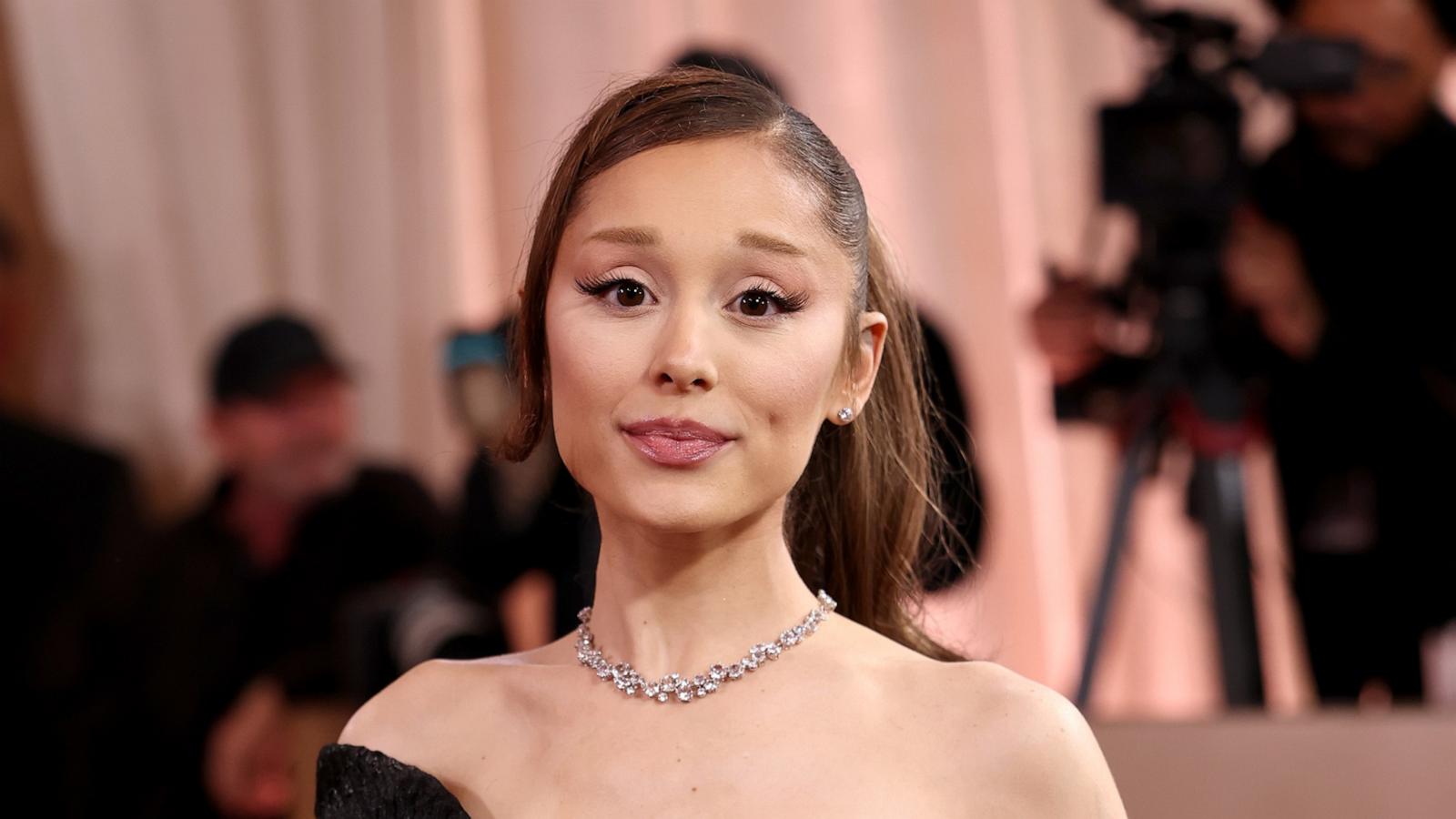 Ariana Grande attends the 83rd annual Golden Globe Awards on January 11, 2026 in Beverly Hills, California.