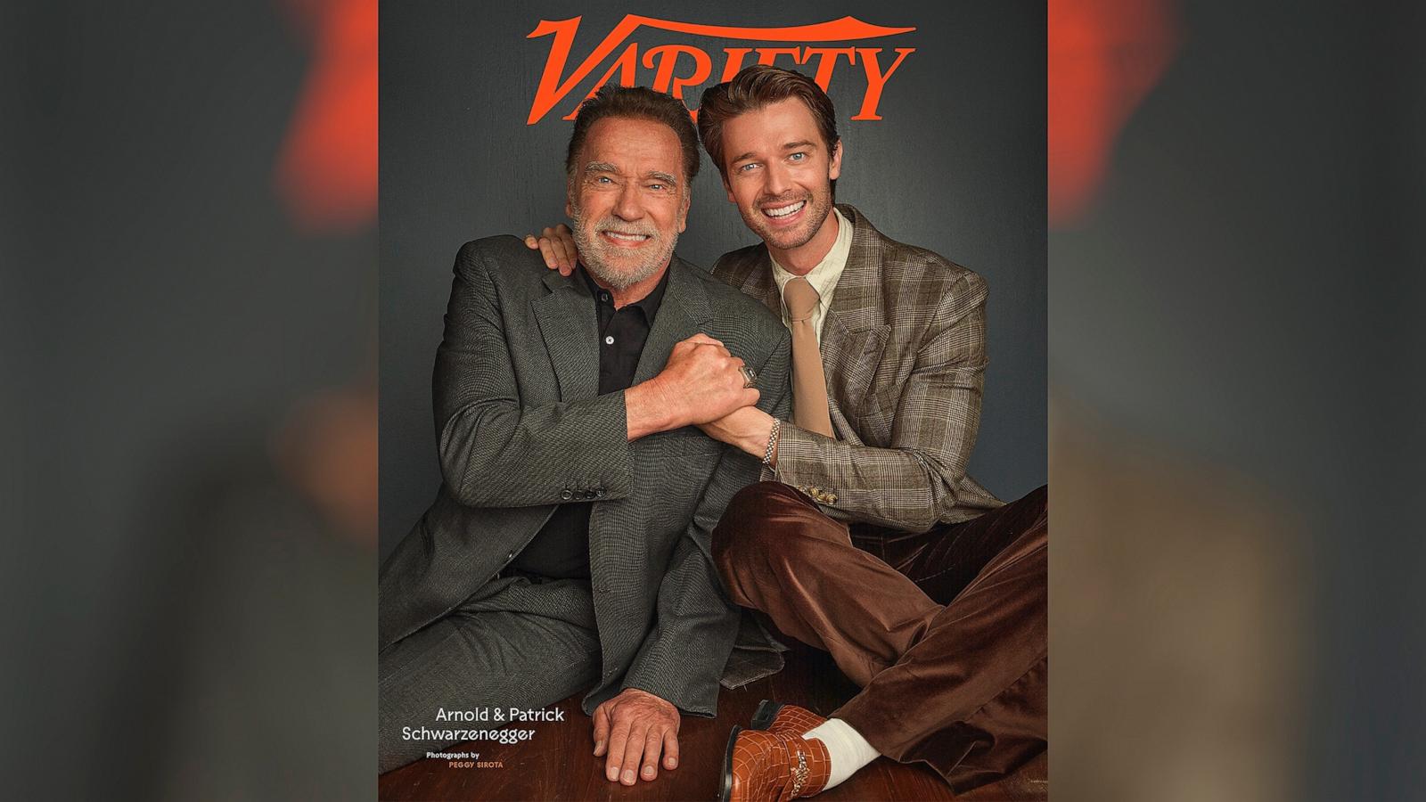 PHOTO: Arnold Schwarzengger and Patrick Schwarzenegger on the cover of Variety.
