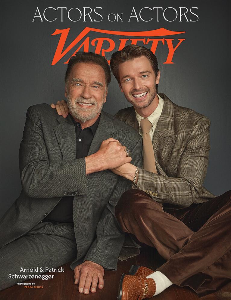 PHOTO: Arnold Schwarzengger and Patrick Schwarzenegger on the cover of Variety.