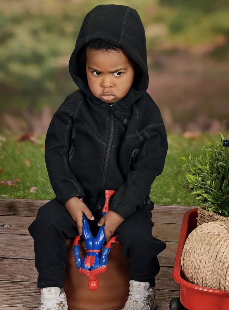 PHOTO: Keishaun Anderson shared her son Arris’ first school photos on social media and said she couldn’t help but laugh at the boy’s expressions.