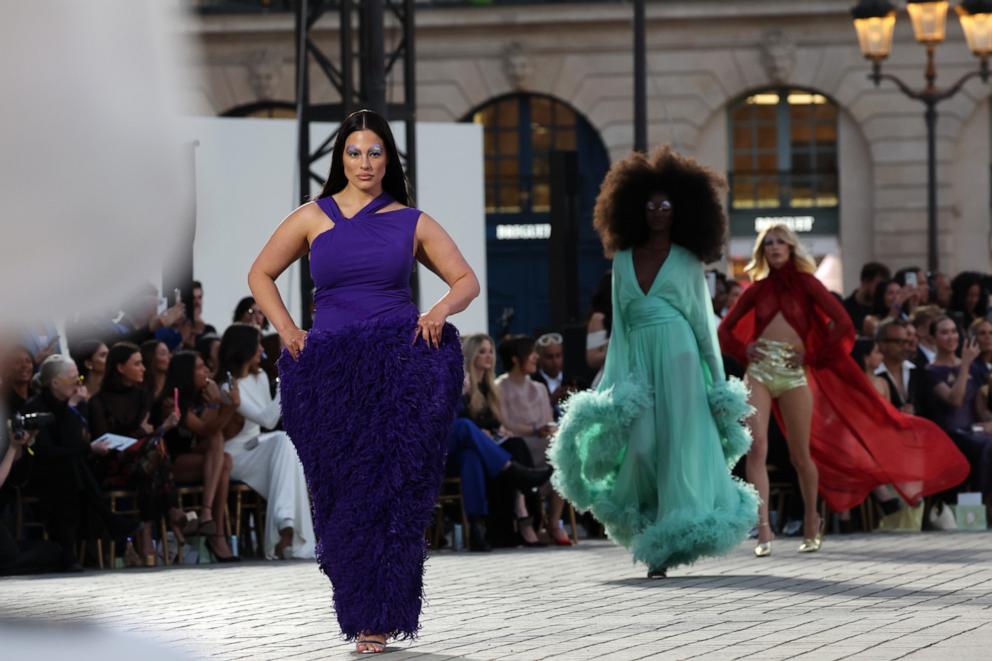 PHOTO: Ashley Graham walks the runway during Vogue World: Paris at Place Vendome on June 23, 2024 in Paris, France. 