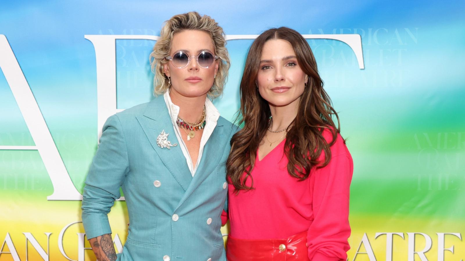 PHOTO: Ashlyn Harris, left, and Sophia Bush attend American Ballet Theatre's "Woolf Works" Premiere at The Metropolitan Opera, June 25, 2024, in New York.