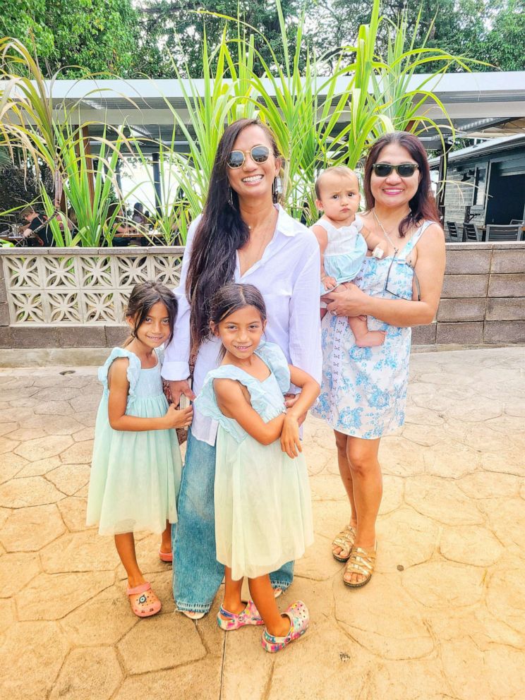 PHOTO: Aubrey Vailoces, of Maui, is pictured with her three daughters.