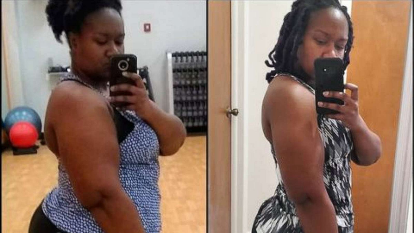 PHOTO: Aujile Riley, 34, has lost over 100 pounds.