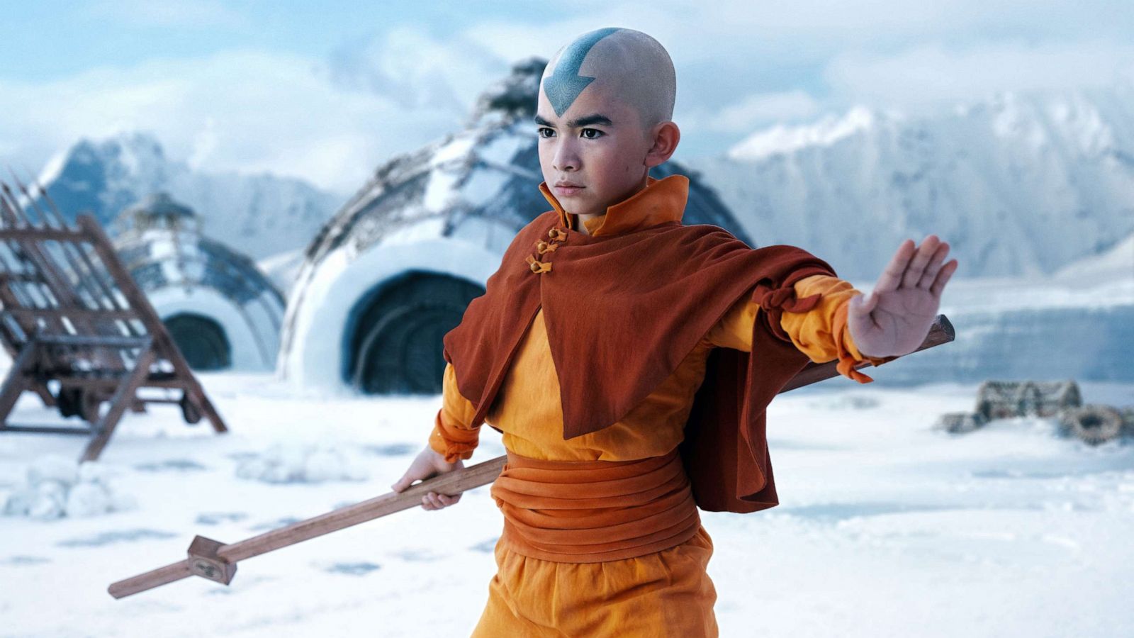 PHOTO: Gordon Cormier as Aang in episode 101 of Avatar: The Last Airbender.