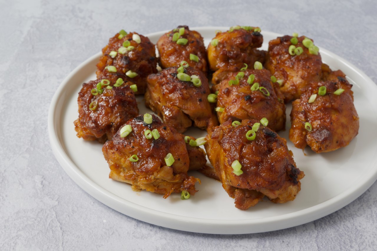 PHOTO: BBQ Baked Chicken with Pineapple and Bacon Glaze