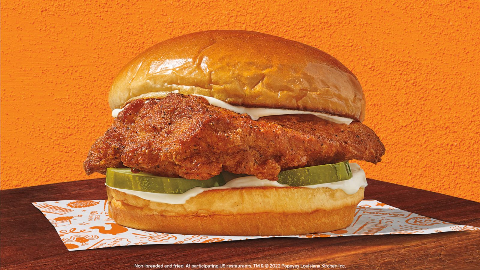 PHOTO: The new Popeyes blackened chicken sandwich.