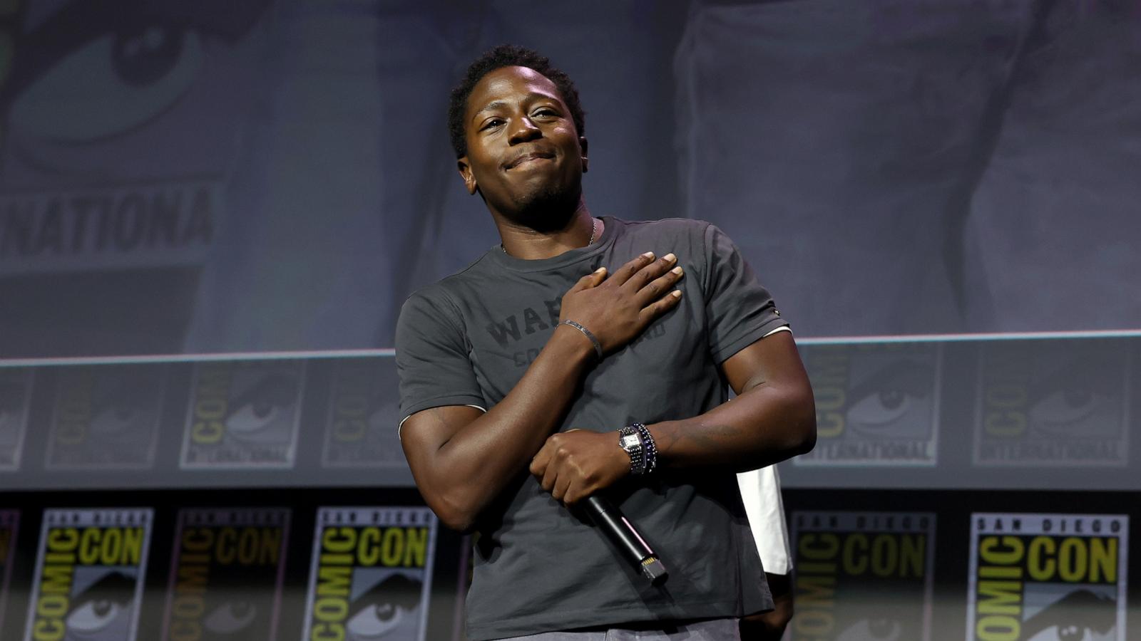 PHOTO: David Jonsson is seen onstage during the Marvel Studios Panel at 2026 San Diego Comic-Con on July 25, 2026 in San Diego, California.