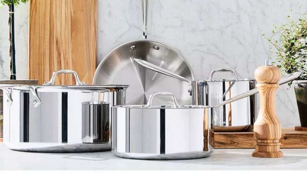 All-Clad Stainless Steel 7-Piece Cookware Set