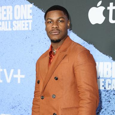 PHOTO: British actor John Boyega attends the Los Angeles premiere of Apple TV+'s "Number One on the Call Sheet" at the TCL Chinese theatre in Hollywood, California, March 12, 2025.