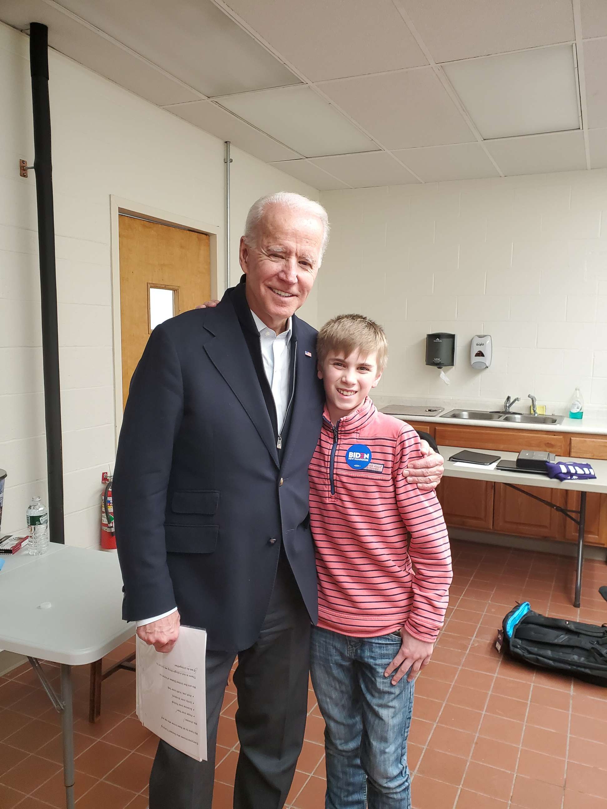 PHOTO: President-elect Joe Biden helped 13-year-old Brayden Harrington with his stutter.